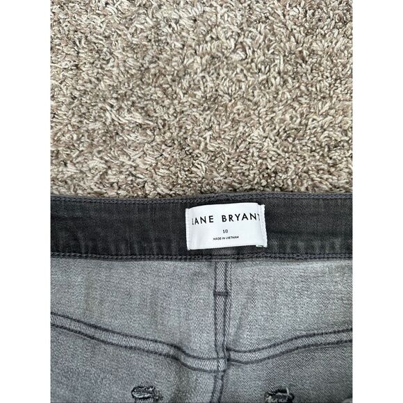 Lane Bryant Gray Mid-Rise Flex Magic Waistband Signature Fit Boot Gray Jeans 18 - Picture 4 of 11